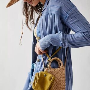 Free People Celeste Suede Mini Pouch Bag